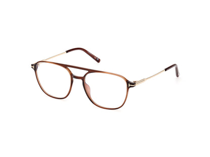 Shiny Dark Brown Male Eyeglasses Tom Ford 889214415752