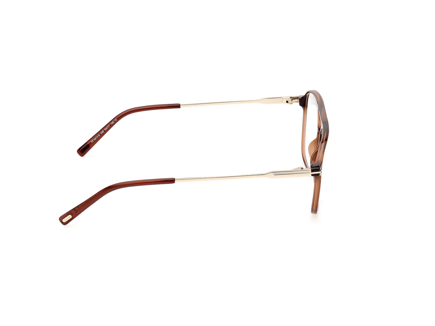 Shiny Dark Brown Male Eyeglasses Tom Ford 889214415752