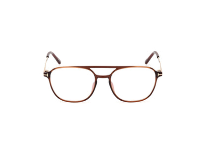 Shiny Dark Brown Male Eyeglasses Tom Ford 889214415752