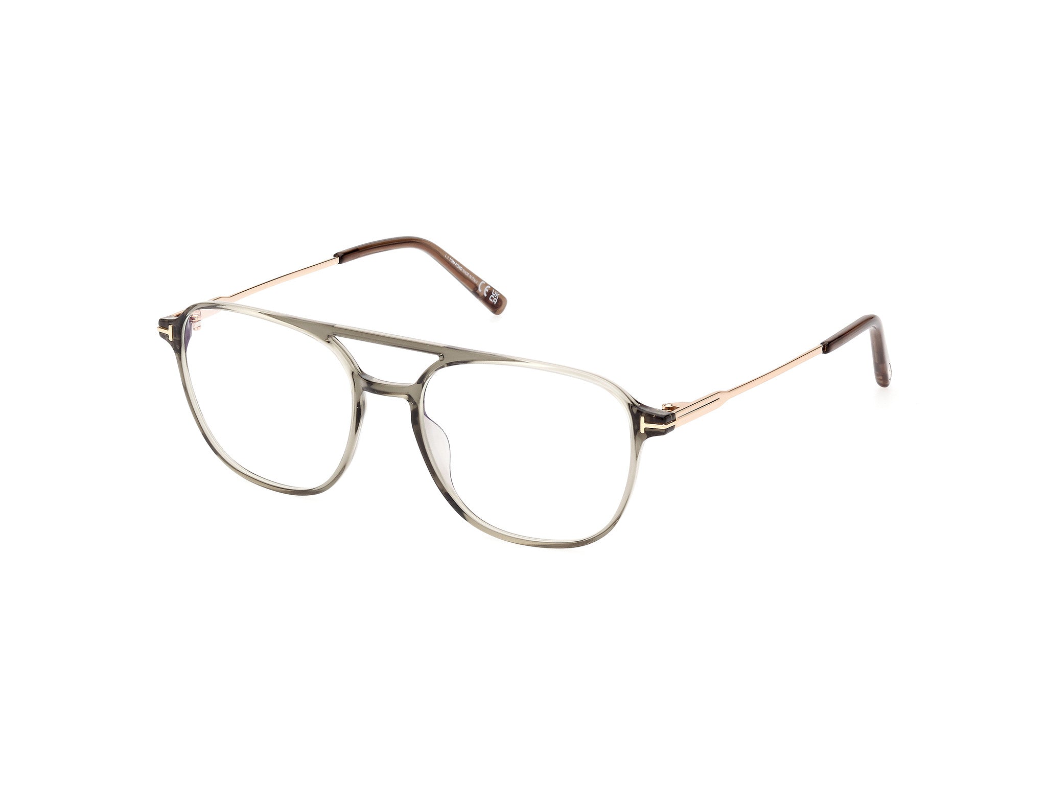 Shiny Light Green Male Eyeglasses Tom Ford 889214415769