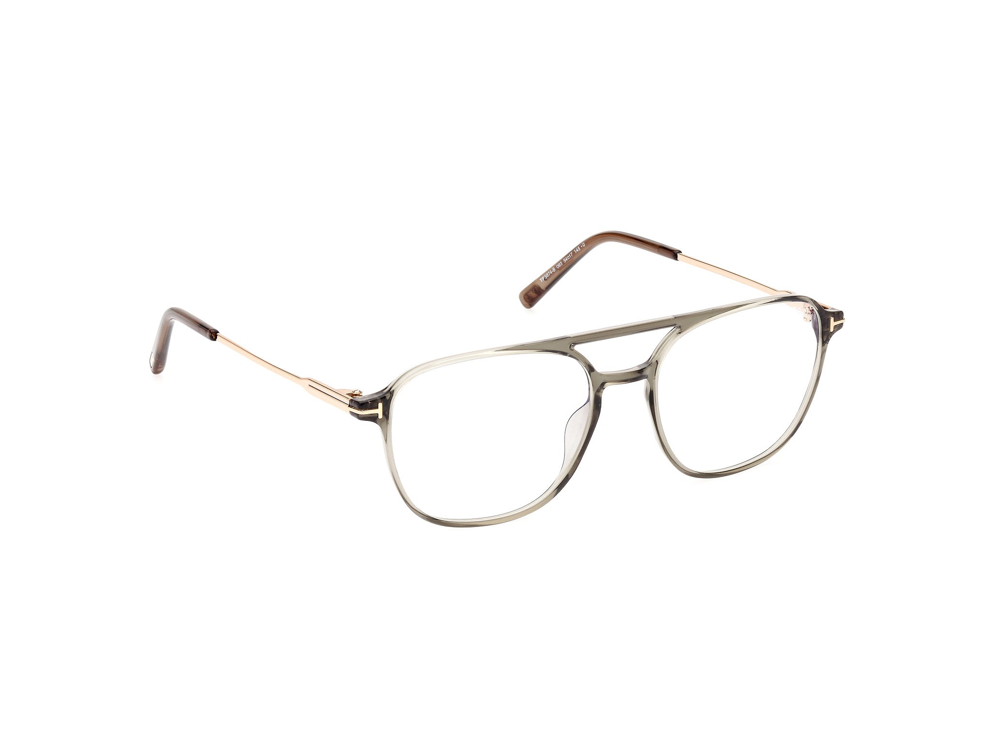 Shiny Light Green Male Eyeglasses Tom Ford 889214415769