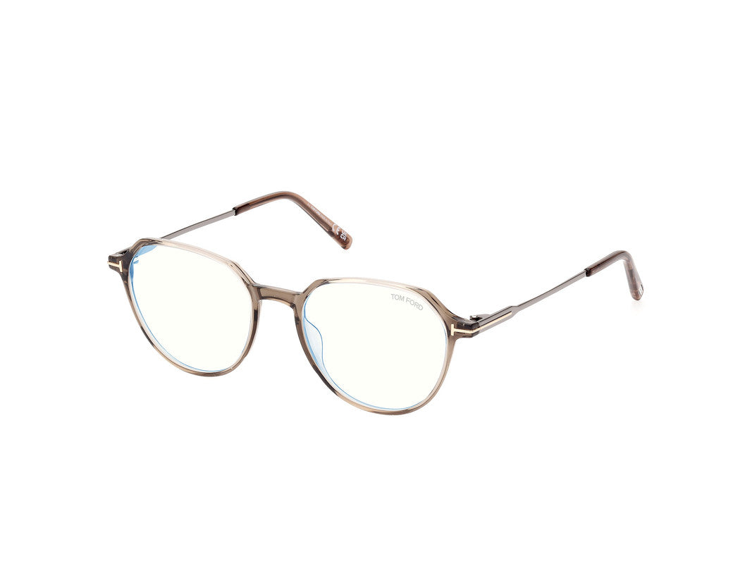 Shiny Light Brown Male Glasses Tom Ford 889214415783