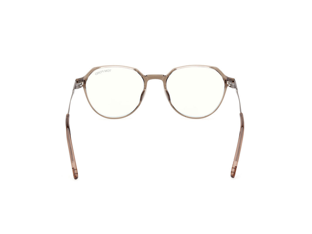 Shiny Light Brown Male Glasses Tom Ford 889214415783