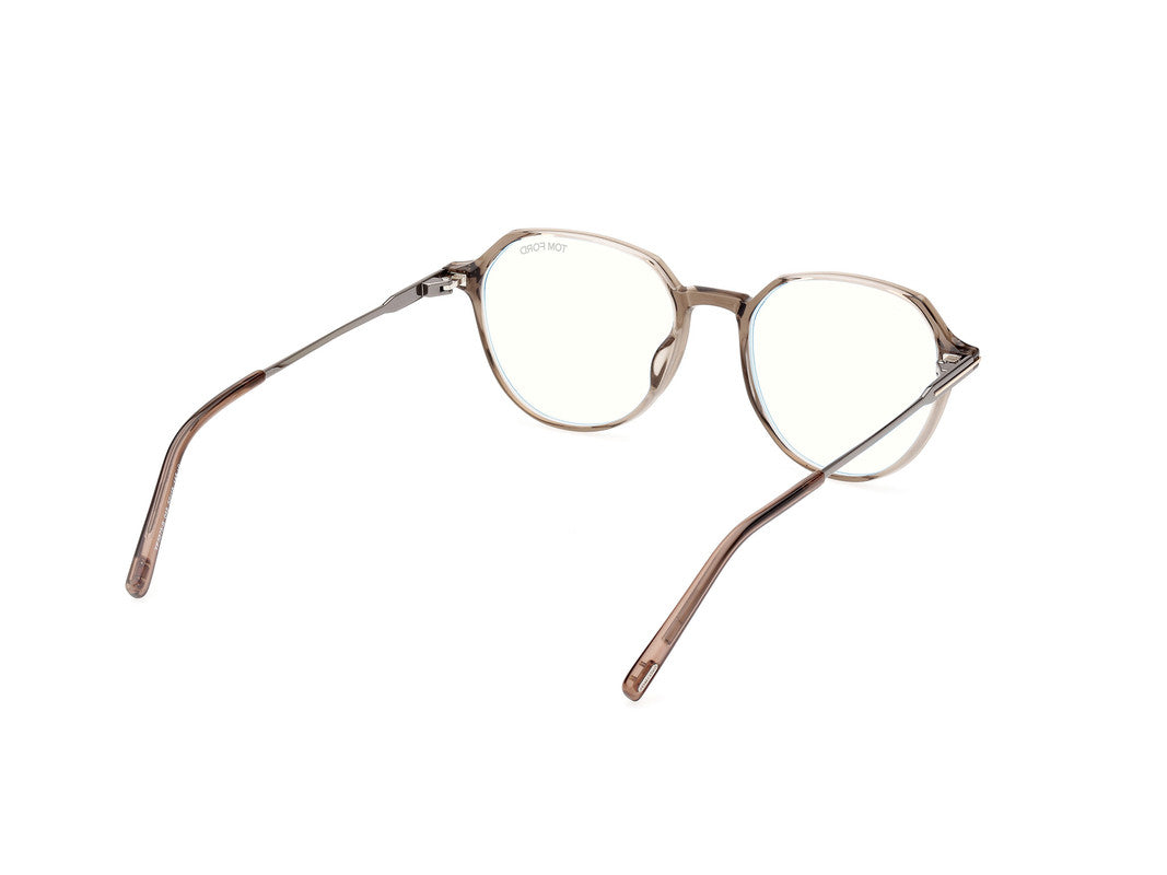 Shiny Light Brown Male Glasses Tom Ford 889214415783