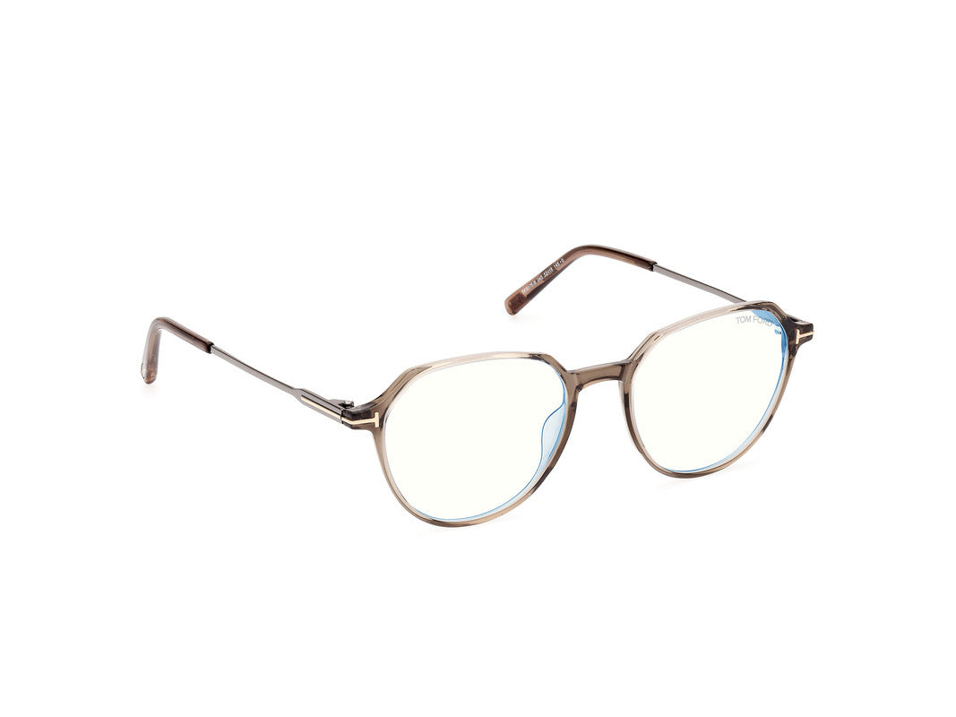 Shiny Light Brown Male Glasses Tom Ford 889214415783