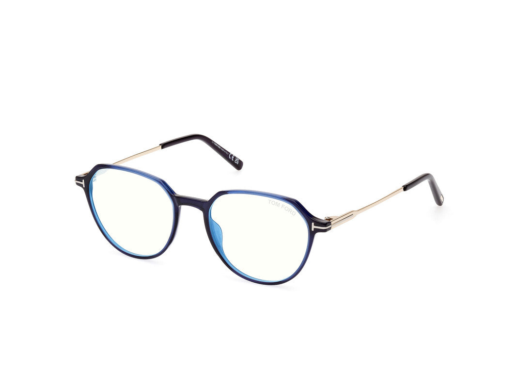 Shiny Blue Male Glasses Tom Ford 889214415806