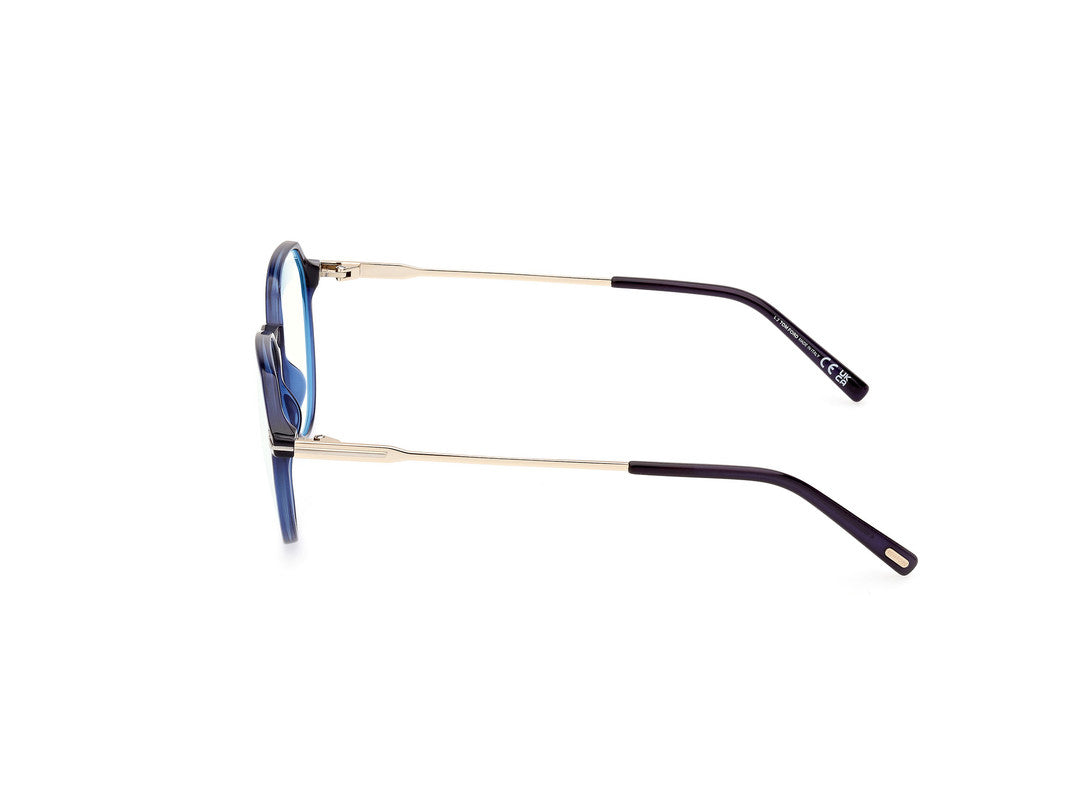 Shiny Blue Male Glasses Tom Ford 889214415806