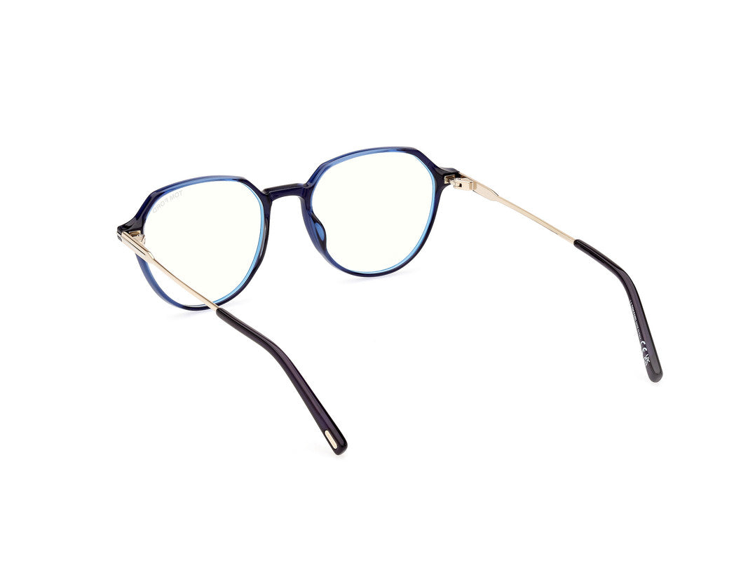 Shiny Blue Male Glasses Tom Ford 889214415806