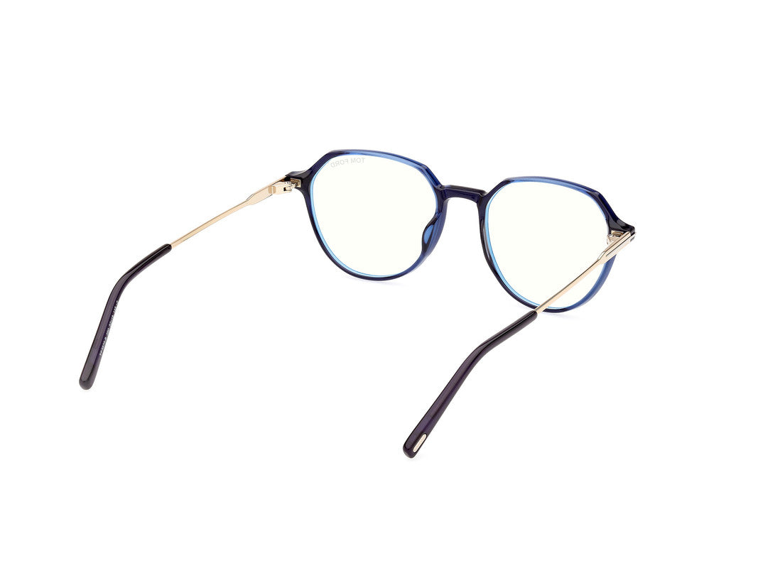 Shiny Blue Male Glasses Tom Ford 889214415806