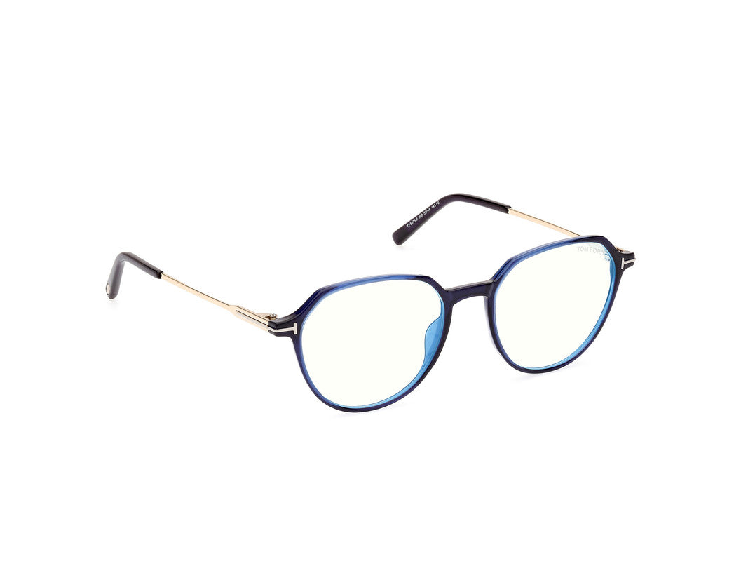 Shiny Blue Male Glasses Tom Ford 889214415806