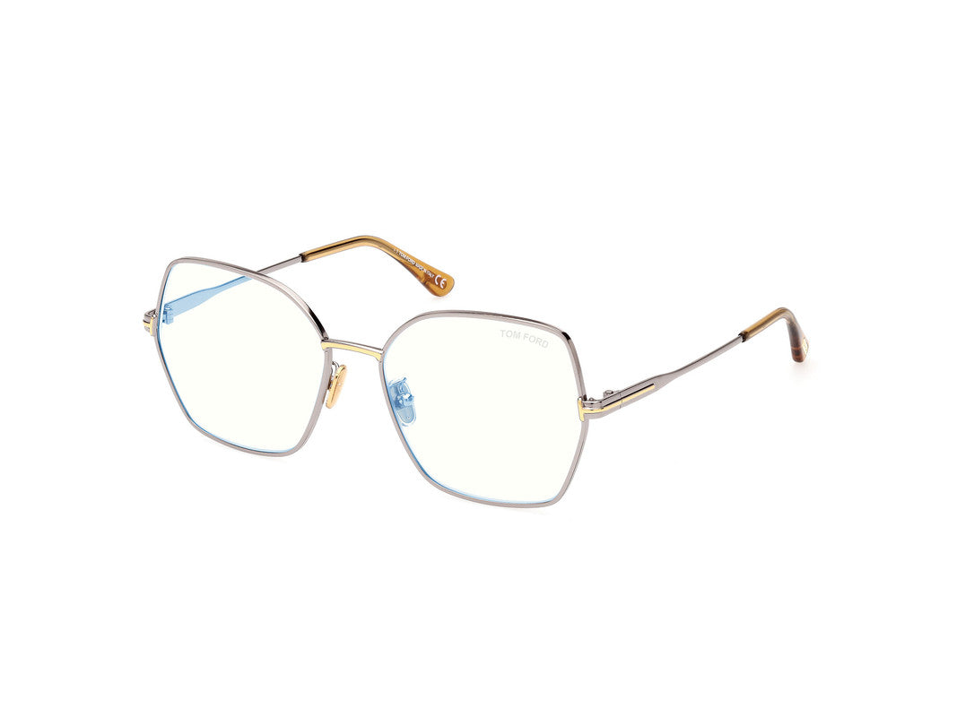 Shiny Light Ruthenium Female Glasses Tom Ford 889214415813