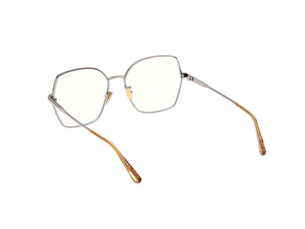 Shiny Light Ruthenium Female Glasses Tom Ford 889214415813