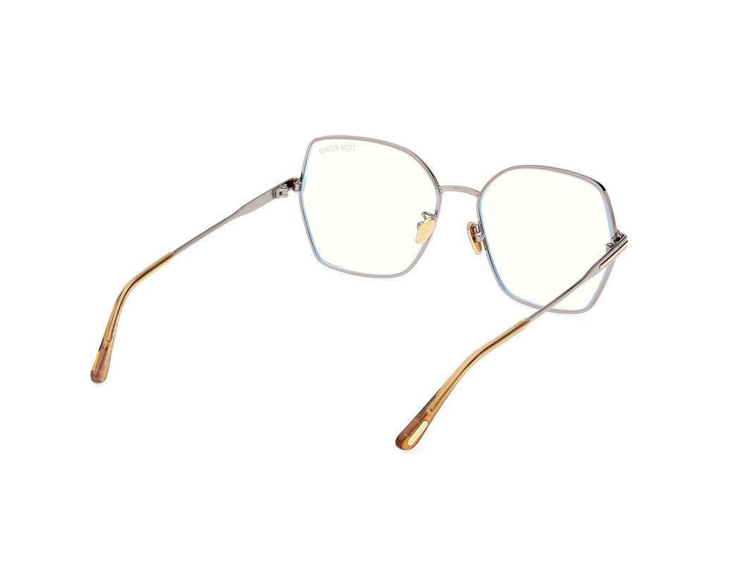 Shiny Light Ruthenium Female Glasses Tom Ford 889214415813