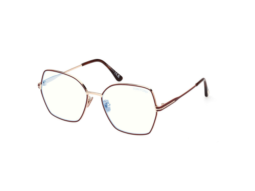 Matte Rose Gold Female Glasses Tom Ford 889214415820