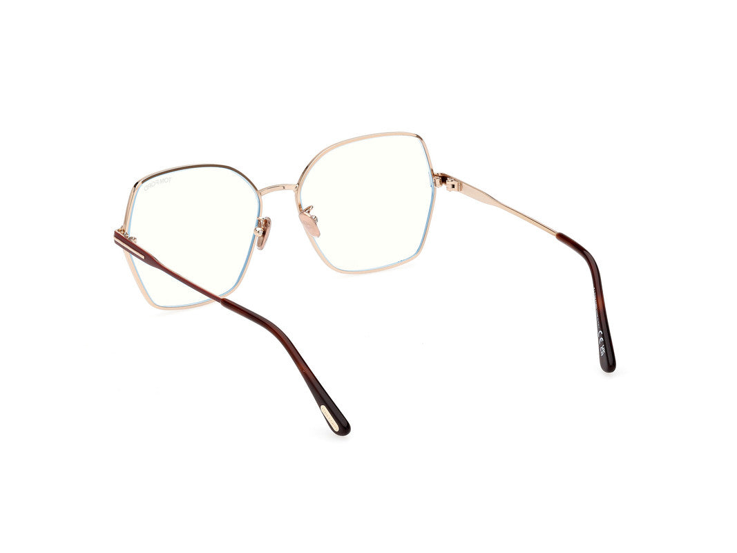 Matte Rose Gold Female Glasses Tom Ford 889214415820