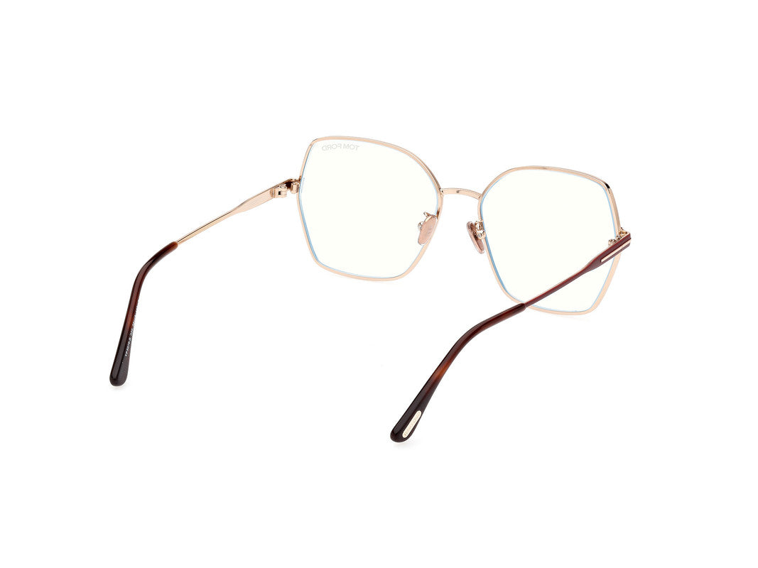 Matte Rose Gold Female Glasses Tom Ford 889214415820