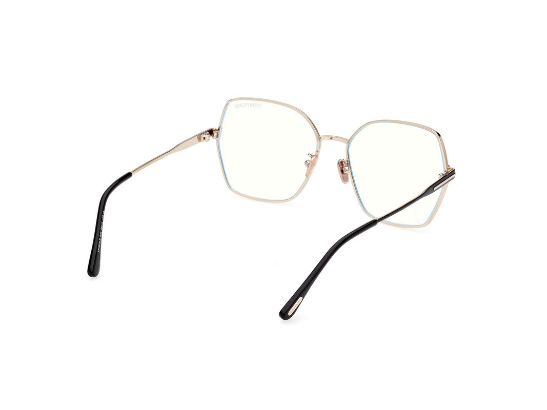 Shiny Pale Gold Female Glasses Tom Ford 889214415837