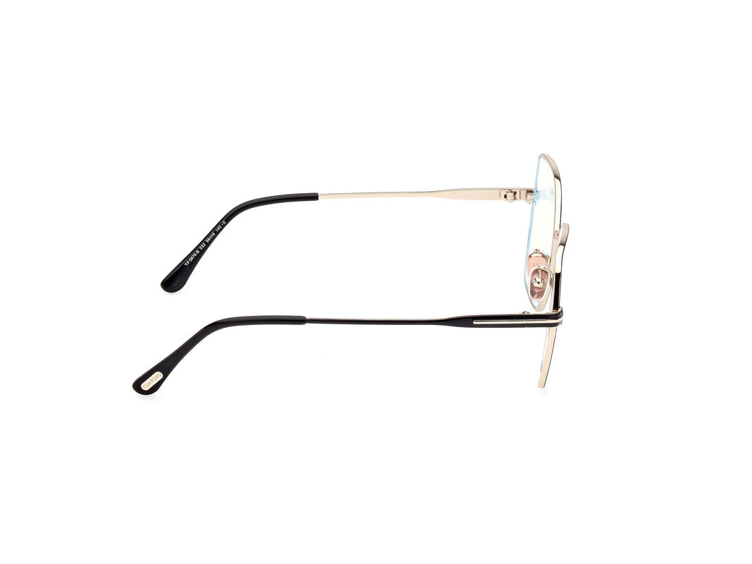 Shiny Pale Gold Female Glasses Tom Ford 889214415837