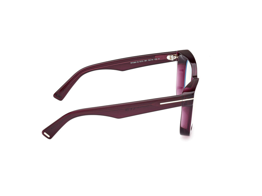 Shiny Violet Female Glasses Tom Ford 889214416049