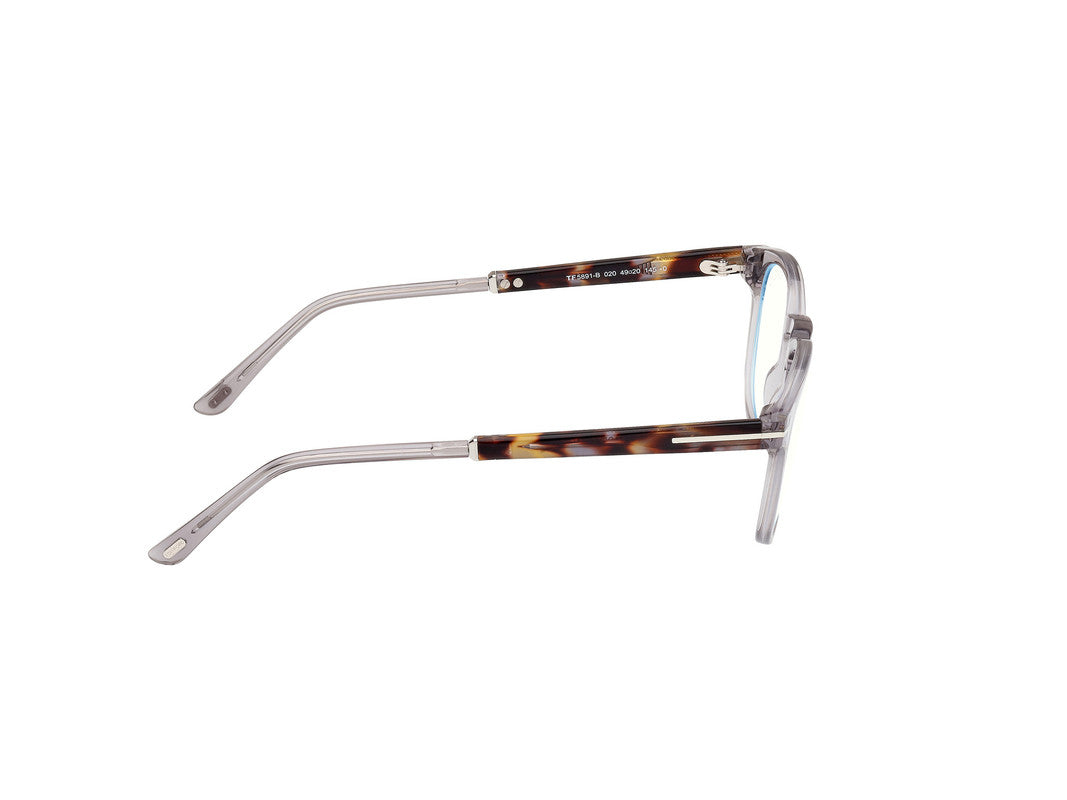 Shiny Grey Unisex Glasses Tom Ford 889214418944