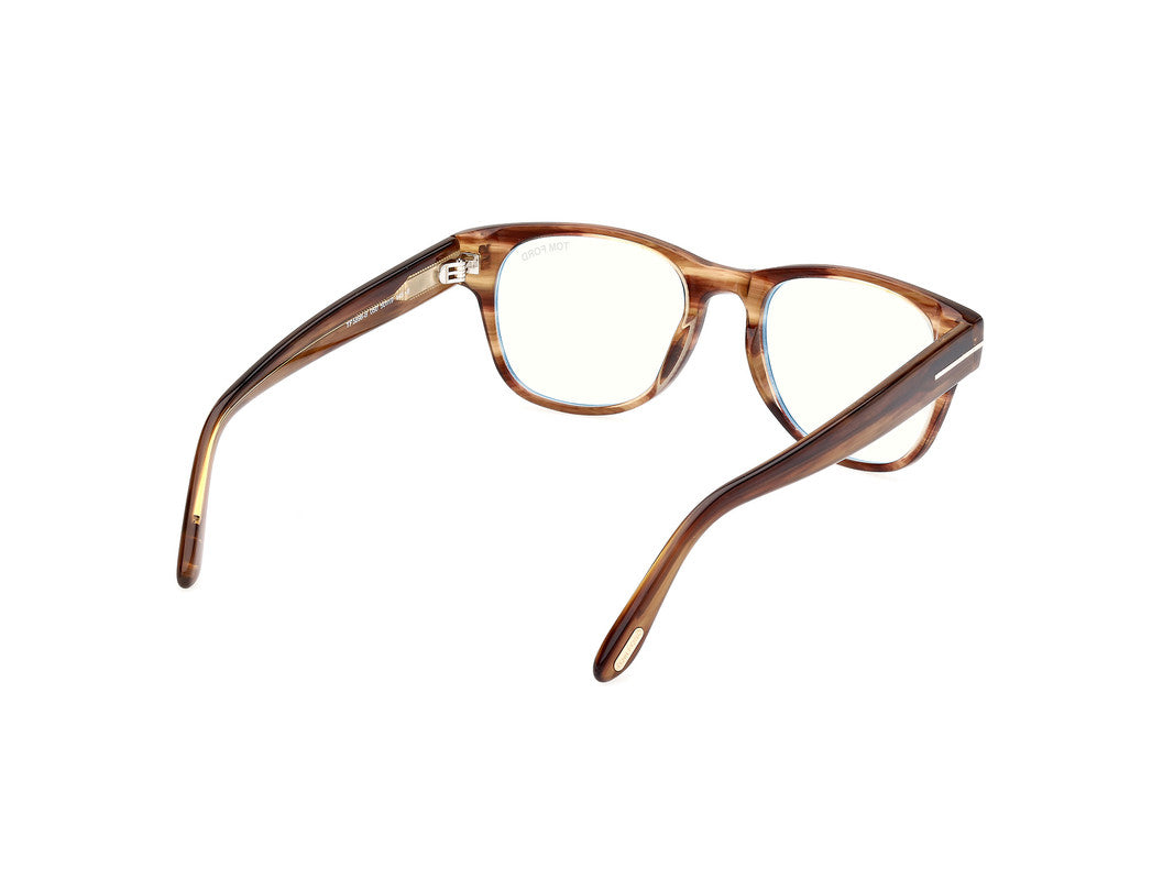 Light Brown/Striped Male Glasses Tom Ford 889214443373