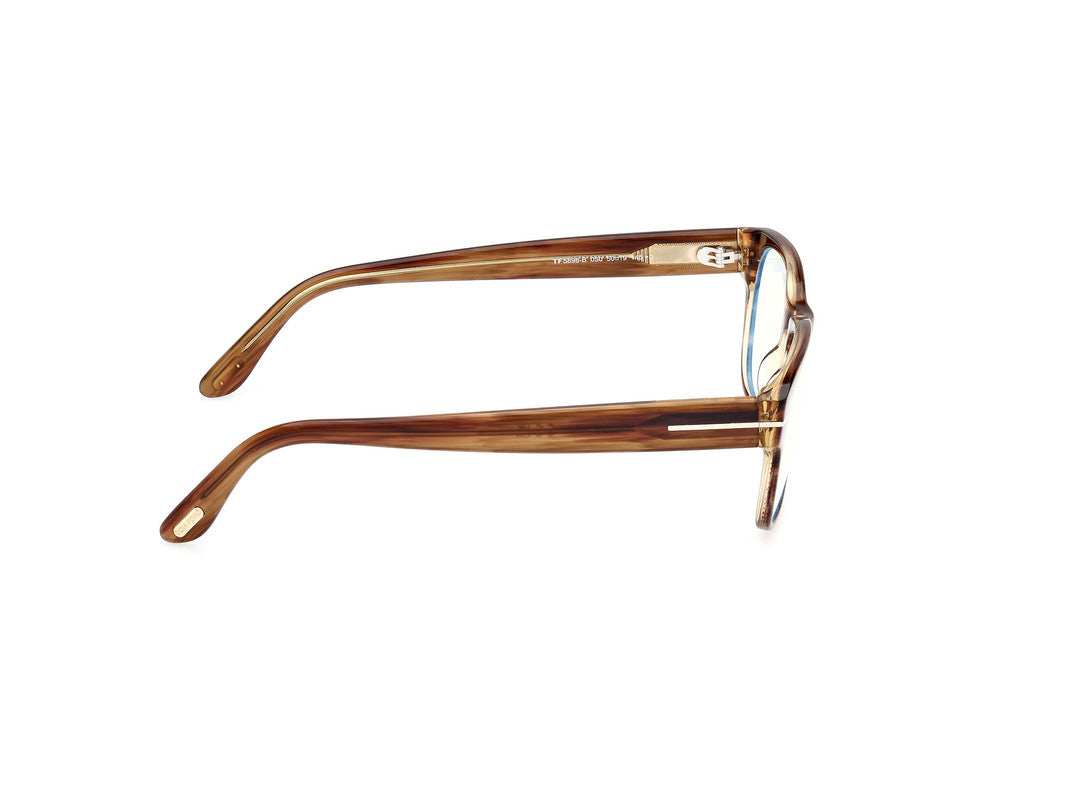 Light Brown/Striped Male Glasses Tom Ford 889214443373