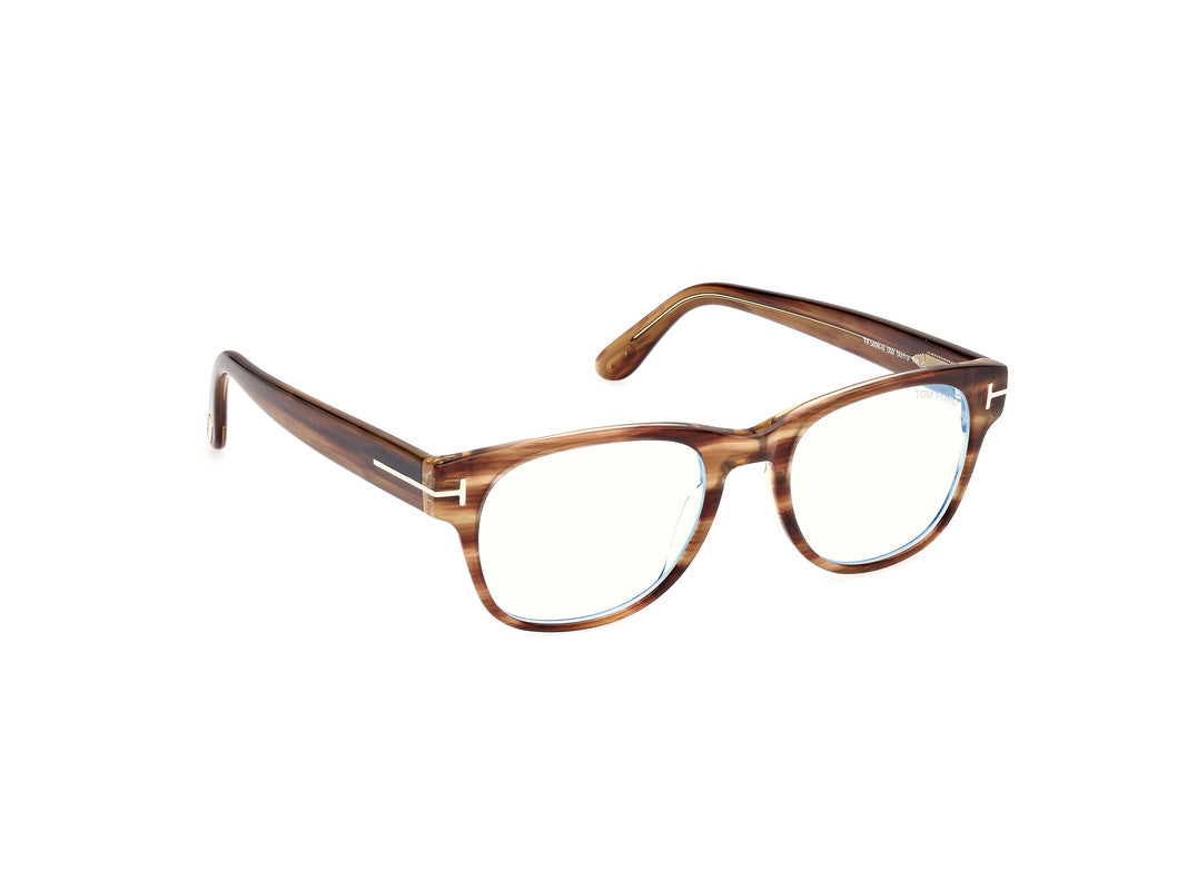 Light Brown/Striped Male Glasses Tom Ford 889214443373