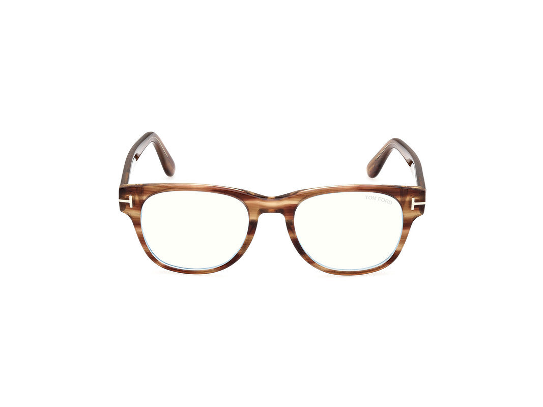 Light Brown/Striped Male Glasses Tom Ford 889214443373