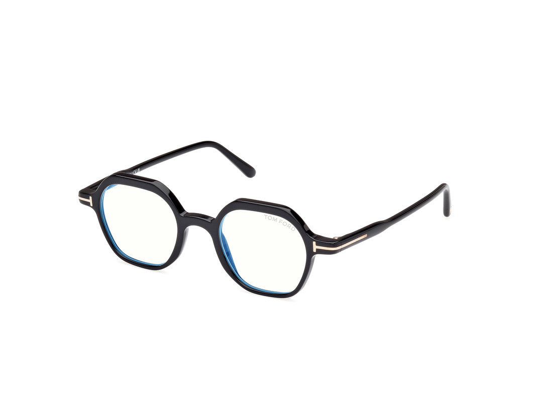 Shiny Black Male Glasses Tom Ford 889214443434