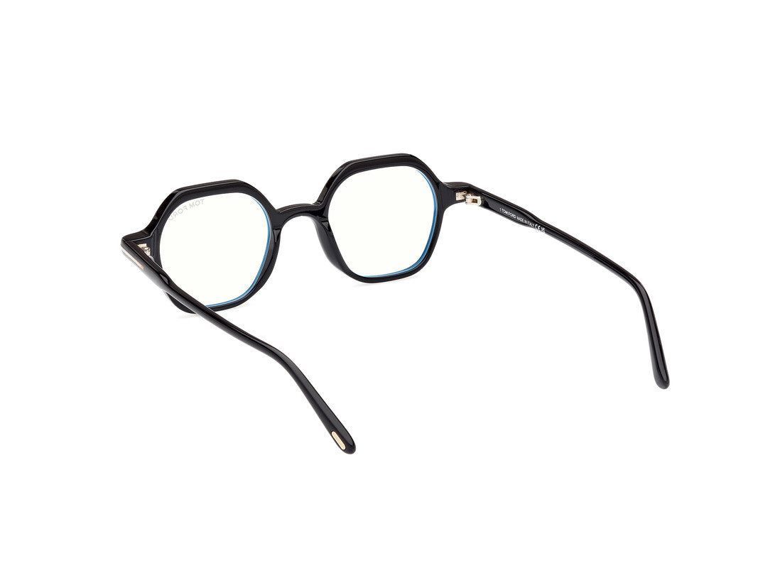 Shiny Black Male Glasses Tom Ford 889214443434