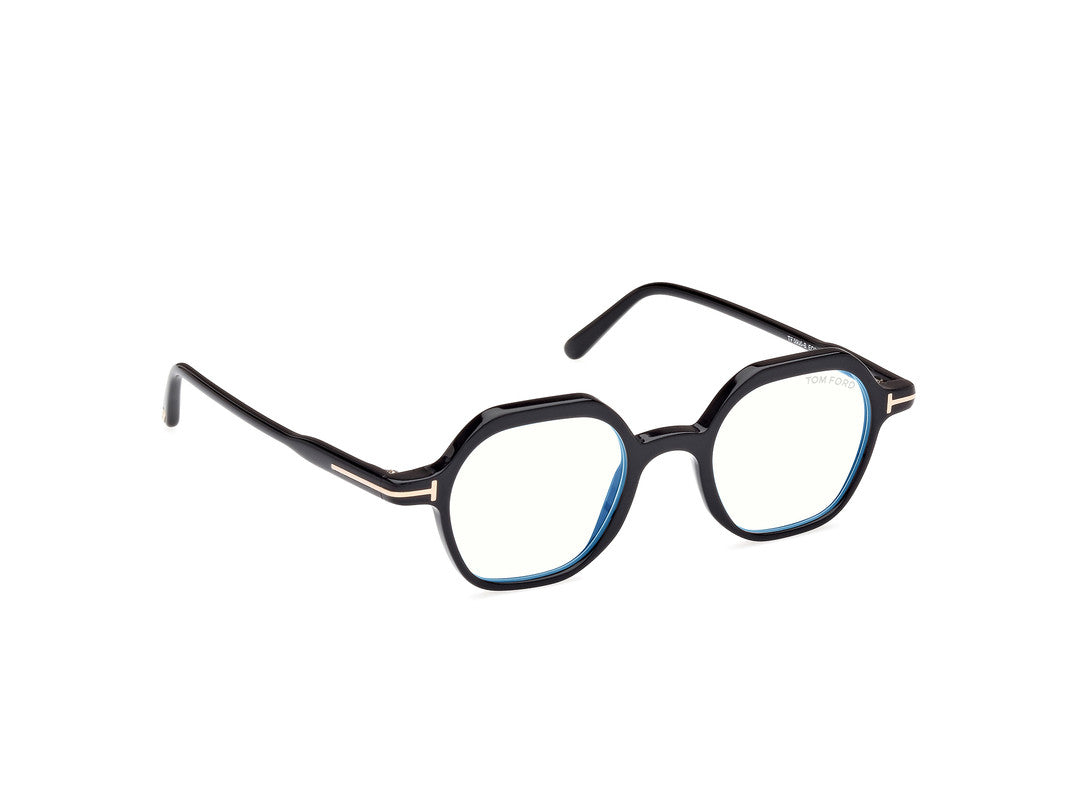 Shiny Black Male Glasses Tom Ford 889214443434