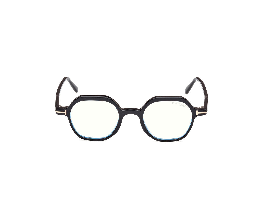Shiny Black Male Glasses Tom Ford 889214443434