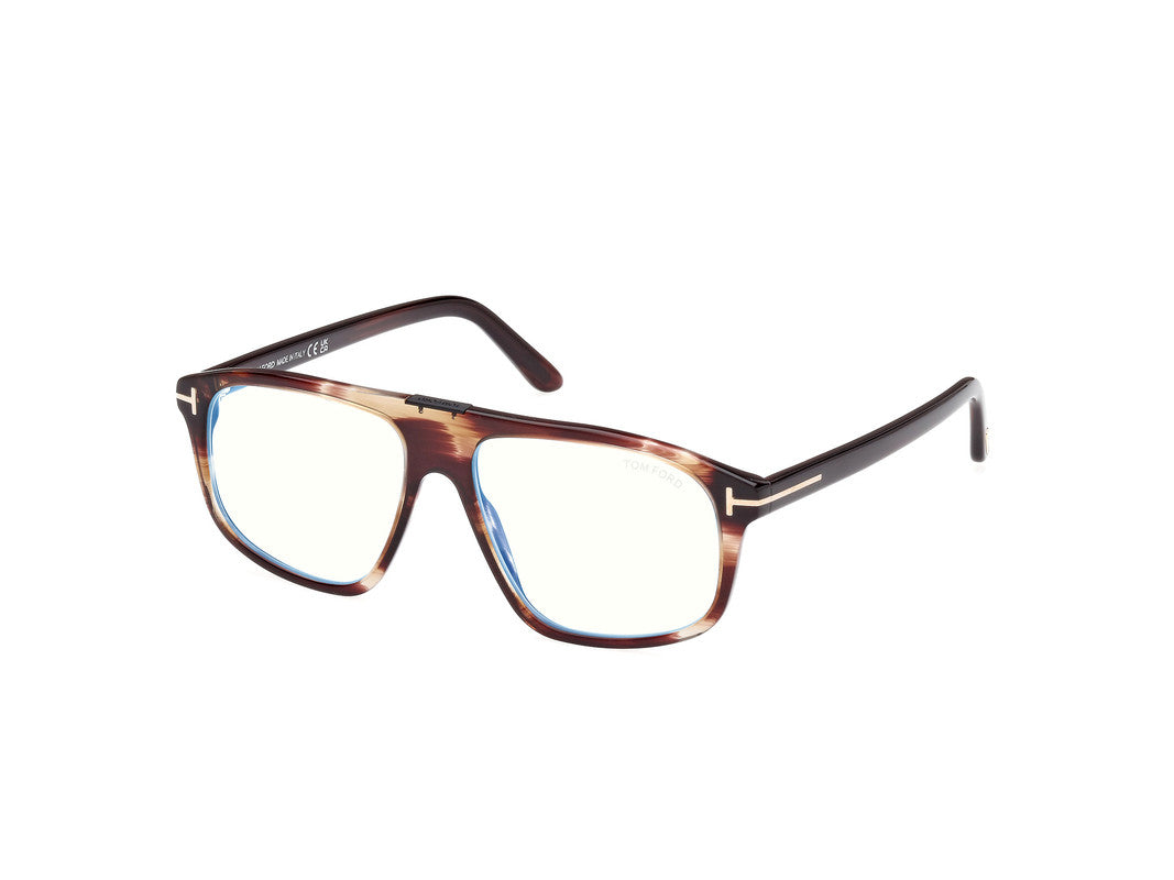 Light Brown/Striped Male Glasses Tom Ford 889214443465