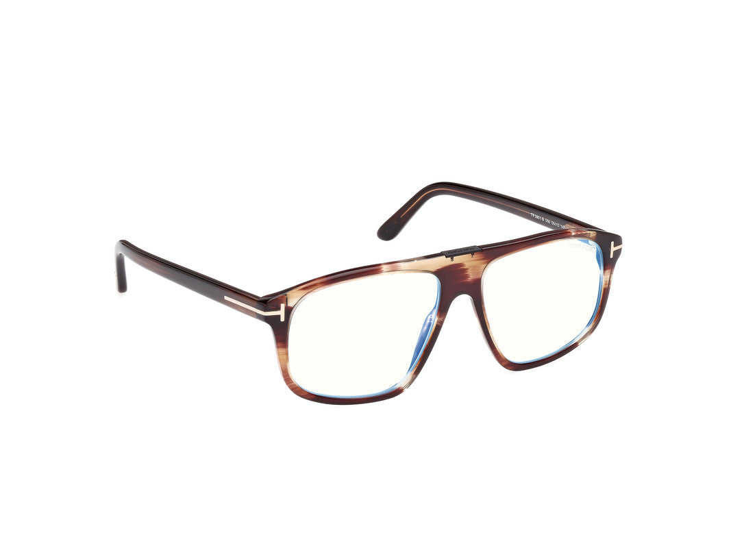 Light Brown/Striped Male Glasses Tom Ford 889214443465