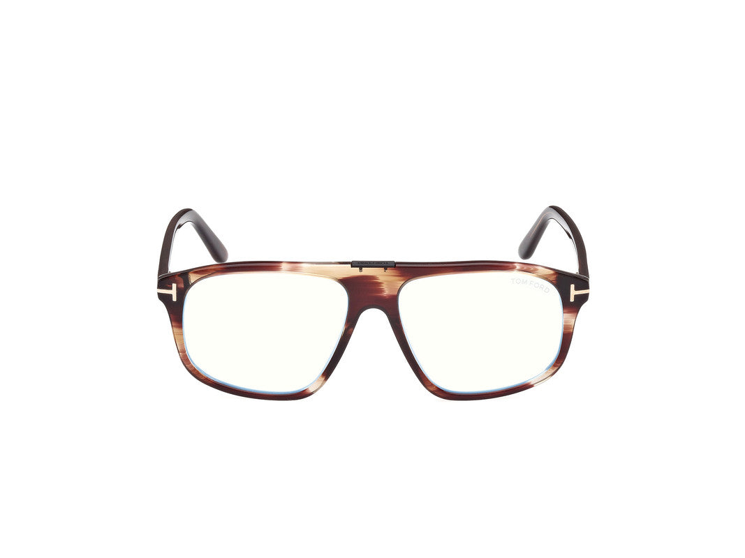 Light Brown/Striped Male Glasses Tom Ford 889214443465