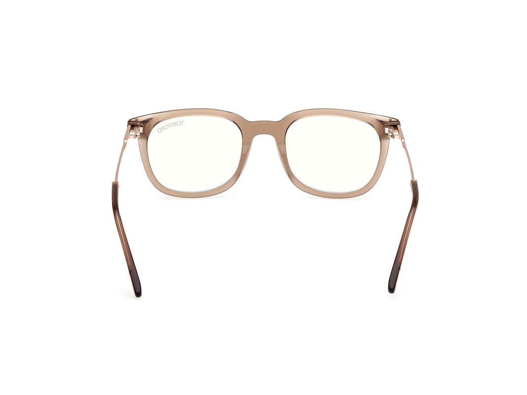 Shiny Light Brown Male Glasses Tom Ford 889214443595