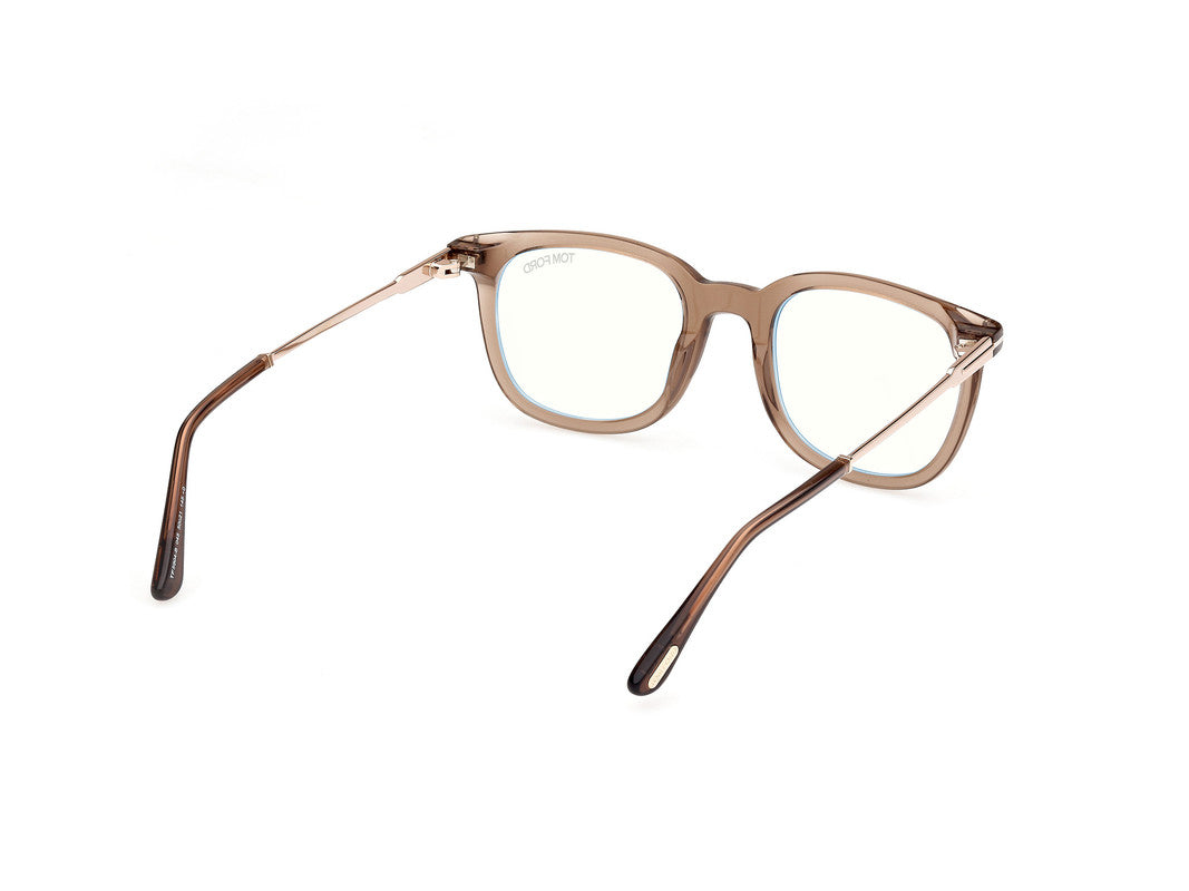 Shiny Light Brown Male Glasses Tom Ford 889214443595