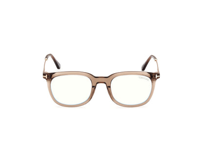 Shiny Light Brown Male Glasses Tom Ford 889214443595
