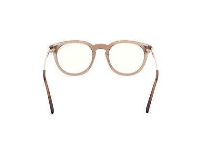Shiny Light Brown Male Glasses Tom Ford 889214443632