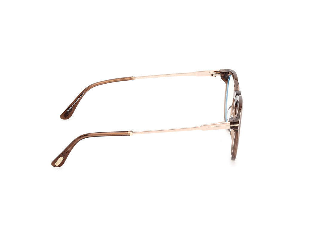 Shiny Light Brown Male Glasses Tom Ford 889214443632