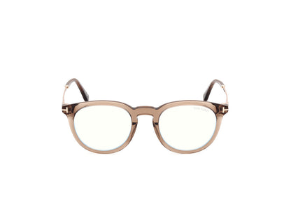 Shiny Light Brown Male Glasses Tom Ford 889214443632