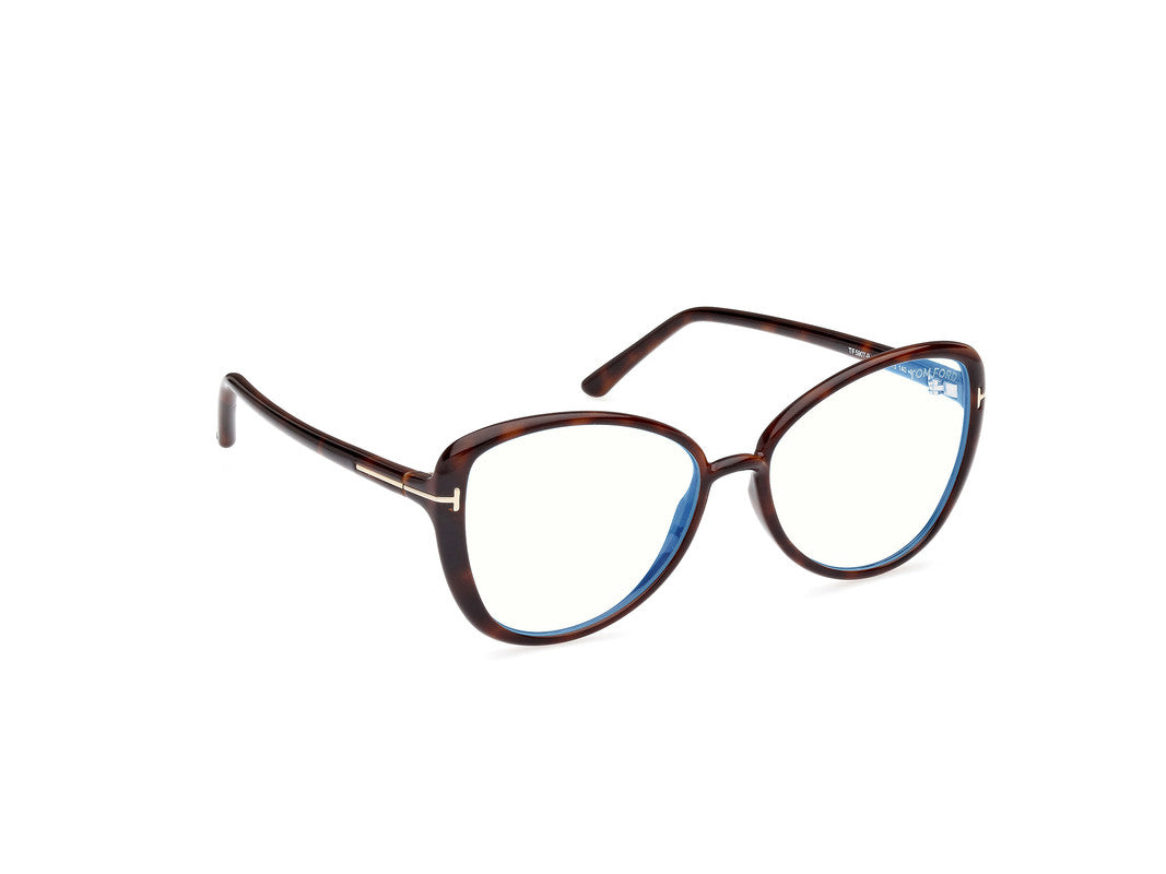 Dark Havana Female Glasses Tom Ford 889214443700