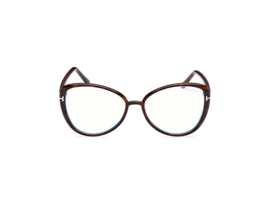 Dark Havana Female Glasses Tom Ford 889214443700