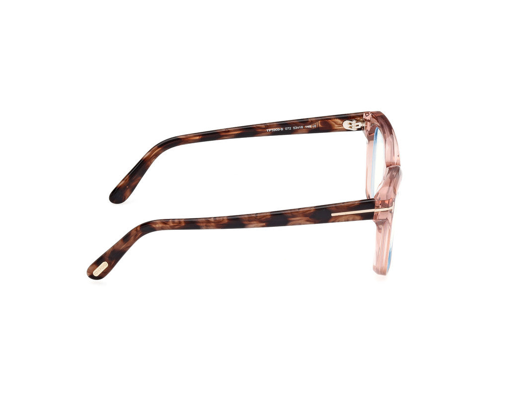 Shiny Light Pink Female Glasses Tom Ford 889214456502