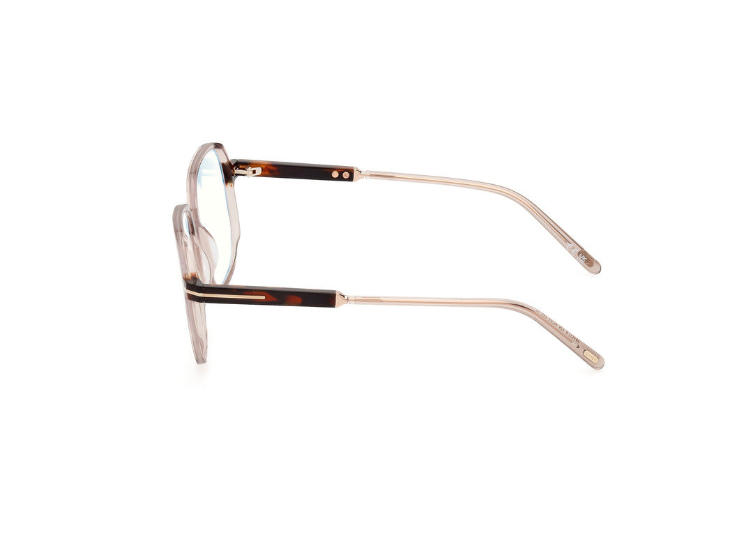 Shiny Light Brown Female Glasses Tom Ford 889214443861