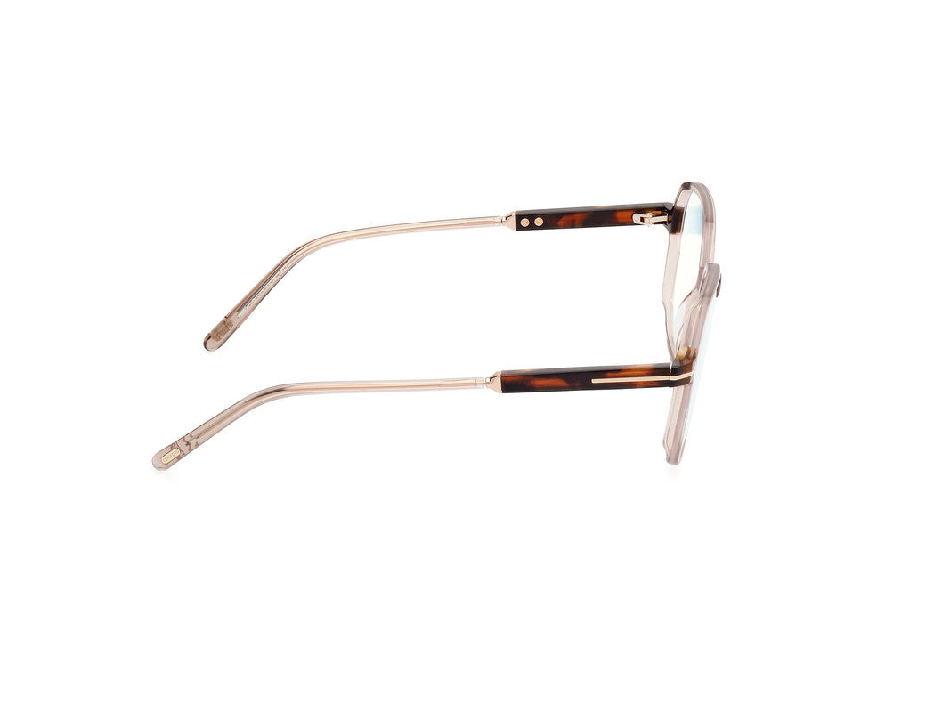 Shiny Light Brown Female Glasses Tom Ford 889214443861