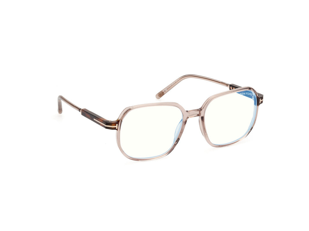 Shiny Light Brown Female Glasses Tom Ford 889214443861