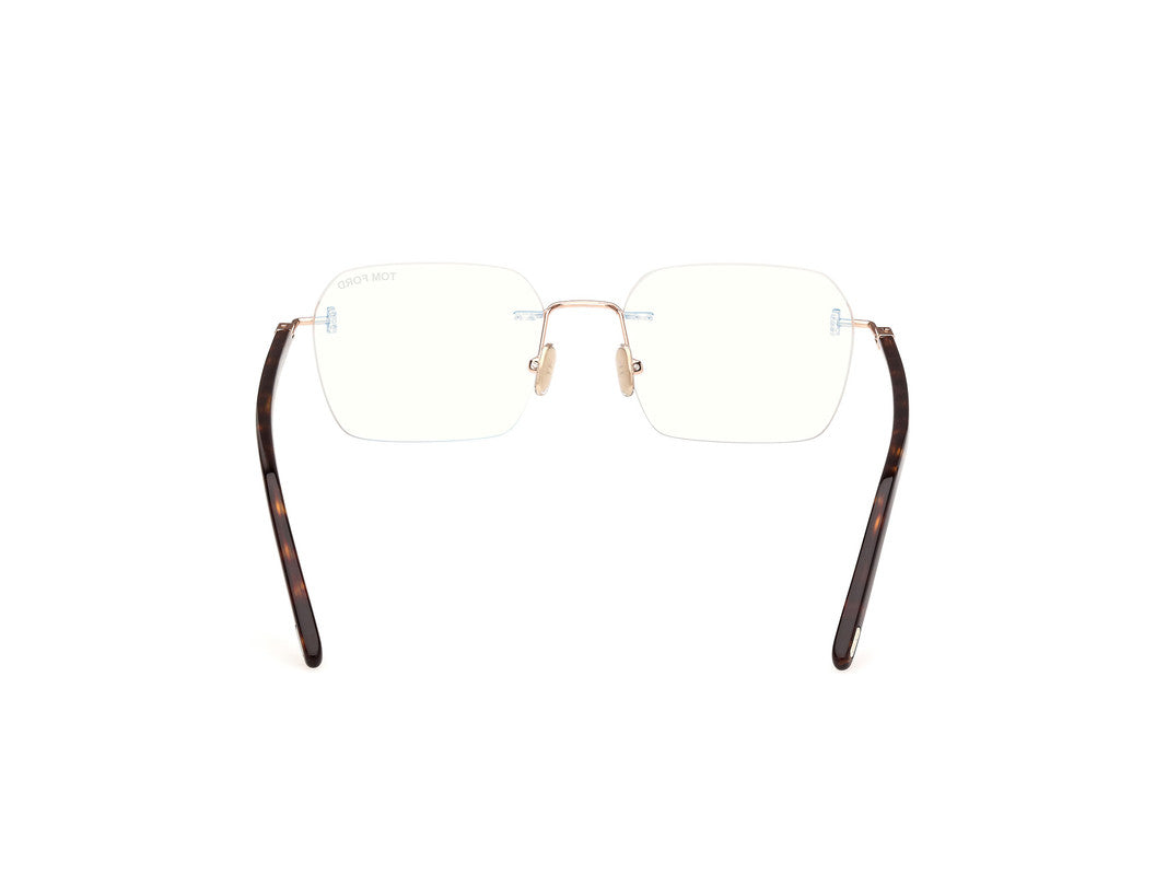 Shiny Rose Gold Male Glasses Tom Ford 889214488404