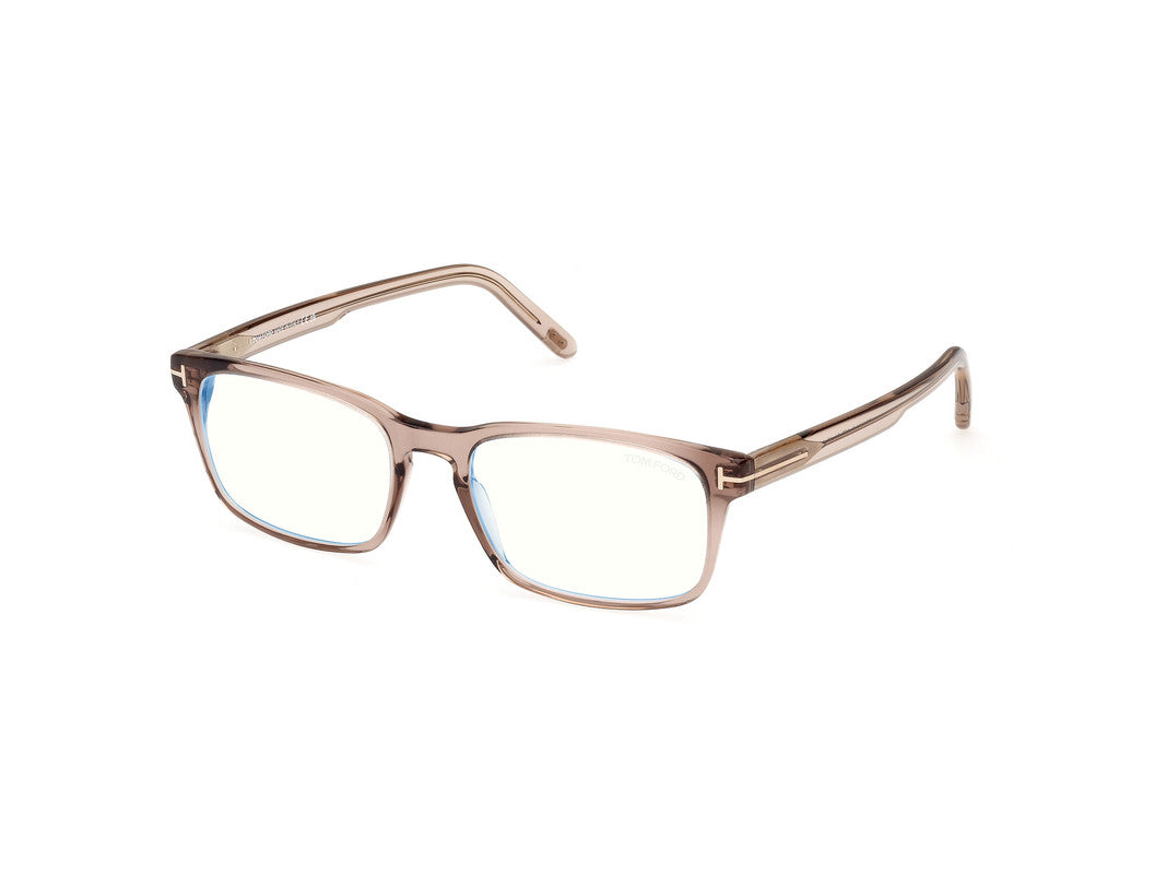 Shiny Beige Male Glasses Tom Ford 889214488510