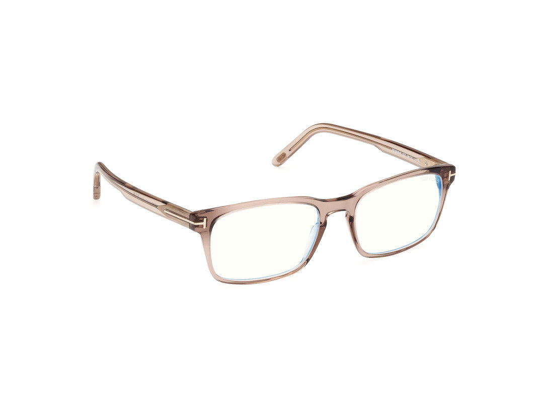 Shiny Beige Male Glasses Tom Ford 889214488510